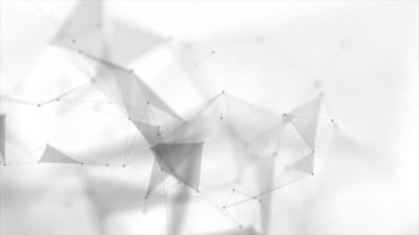 Soyut pleksus dijital dinamik teknoloji, bilimsel arka plan döngü