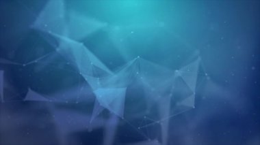 Soyut pleksus dijital dinamik teknoloji, bilimsel arka plan döngü