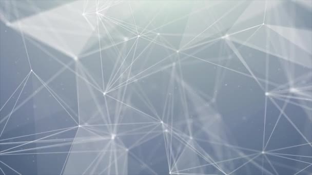 Plexus-abstrakte Technologie und Technik mit original organischem Schleifenhintergrund — Stockvideo