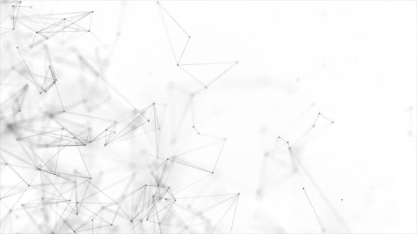 Plexus abstrakt teknik och Engineering med ursprungliga organiska loop bakgrund — Stockvideo