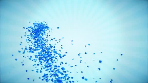 34. 17 Joyeux Anniversaire Salutations rouges et souhaits avec des ballons, Confettis Looped Motion — Video