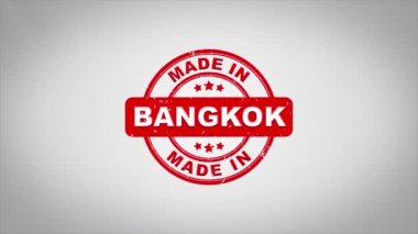 Bangkok'ta yapılan metin ahşap damga animasyon damgalama imzaladı.
