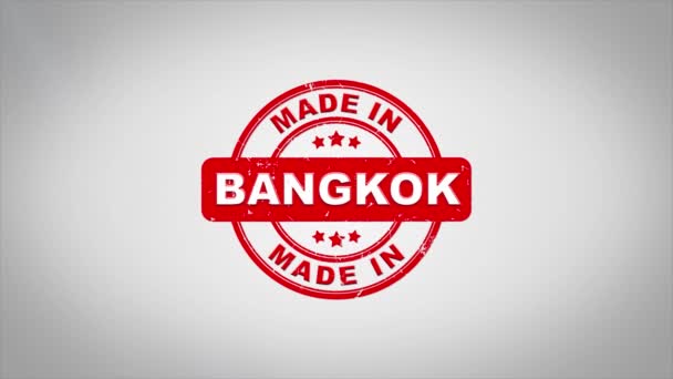 Bangkok'ta yapılan metin ahşap damga animasyon damgalama imzaladı.