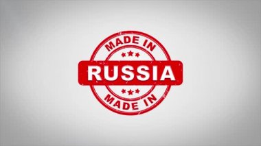 Rusya'da yapılan metin ahşap damga animasyon damgalama imzaladı.
