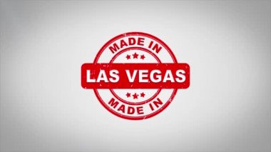 Las Vegas'ta yapılan metin ahşap damga animasyon damgalama imzaladı.