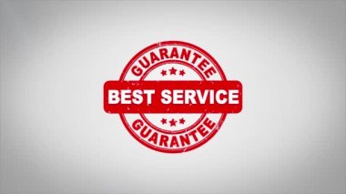 En İyi Servis İmzalı Metin Mühürleme Mühür Mühürleme Animasyonu.