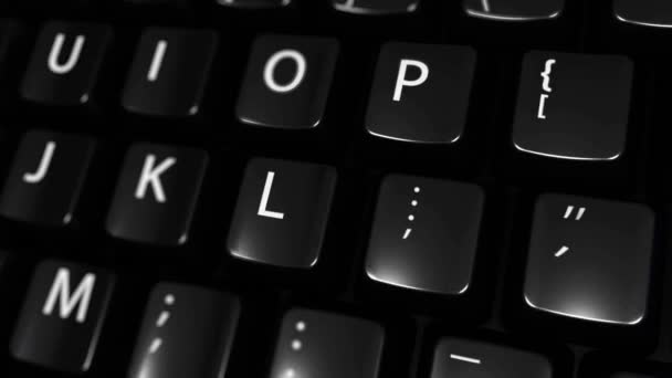 214. Educação online movimento em movimento no botão teclado do computador . — Vídeo de Stock