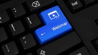 272. Webinar rotasyon hareket üstünde bilgisayar klavye düğme.