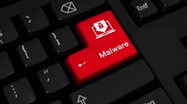 68. Malware rotasyon hareket üstünde bilgisayar klavye düğme.