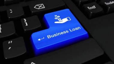 511. işletme kredisi yuvarlak bilgisayar klavye düğme üzerinde hareket.