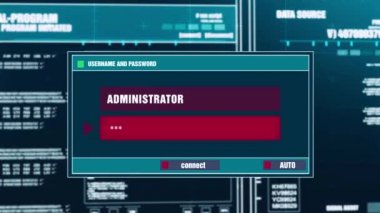 80. güvenlik ihlali uyarı bildirimi dijital güvenlik alarm ekranında.