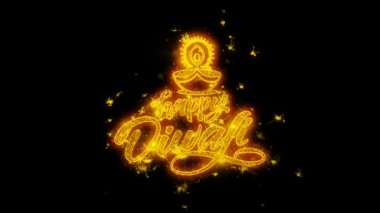 Parlayan ile mutlu Diwali dipawali festival metin glitter altın particles.7