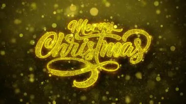 Neşeli Noel Noel dilek tebrik kartı, davet, havai fişek kutlama ilmekledi.