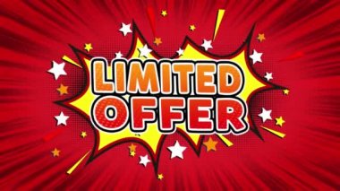 Sınırlı teklif Word Retro karikatür komik kabarcıklar sorunsuz döngü