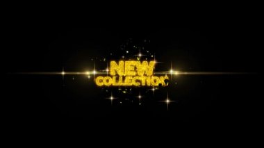 Yeni koleksiyon Golden tebrik metin görünümünü yanıp sönen parçacıkları ile altın havai fişek 4k için tebrik kartı, kutlama, davet, takvim, Hediyelik, Etkinlikler, mesaj, tatil, dilek .