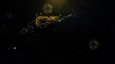 Siber Pazartesi satış patlayan havai fişek 4 k altın Glitter parçacıklar kıvılcım yazılmış. Tebrik kartı, kutlama, yeni yıl eğlencesi daveti, takvim, Hediyelik, Etkinlikler, mesaj, tatil, dilek Festivali .