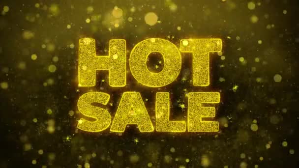 Hot Sale Wishes Greetings card, Invitation, Celebration Firework — Stock Video