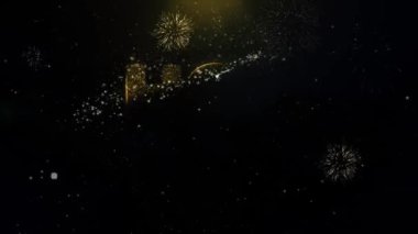 Sıcak satış patlayan havai fişek 4 k altın Glitter parçacıklar kıvılcım yazılmış. Tebrik kartı, kutlama, yeni yıl eğlencesi daveti, takvim, Hediyelik, Etkinlikler, mesaj, tatil, dilek Festivali .