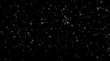 Düşen gerçekçi kar taneleri üzerinden üst alt siyah arka plan için kar.