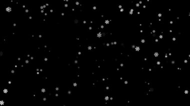 Şu ağır çekim kar taneleri etkisi hareket düşme