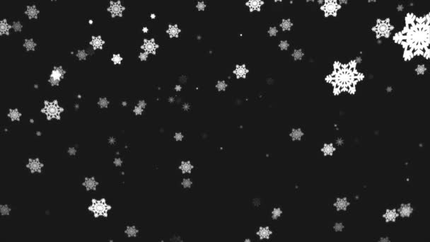 Sanfte Weihnachten Schnee nahtlose Schleife Green Screen Animation — Stockvideo