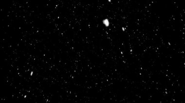 Düşen kar saydamlık alfa animasyon arka plan ilmekledi.