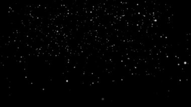 Kışın kar kar yağışı. Siyah bir zemin üzerine düşen gerçekçi kar taneleri