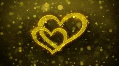 Kalp şekli dilek tebrik kartı, davet, kutlama havai fişek