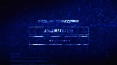 Erişim Reddedilen Metin Dijital Gürültü Twitch Glitch Bozulma Efekti Hata Animasyonu.