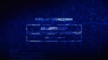 Erişim Verilen Metin Dijital Gürültü Twitch Glitch Bozulma Efekti Hata Animasyonu.