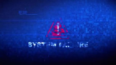 Arıza Sistemi Metin Dijital Gürültü Twitch Glitch Bozulma Efekti Hata Animasyonu.