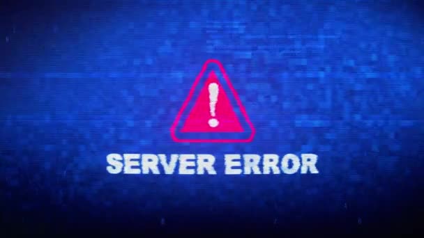 Texte d'erreur de serveur Bruit numérique Twitch Effet de distorsion Glitch Animation d'erreur .