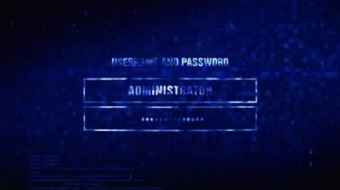 Bilgisayar Enfekte Metin Dijital Gürültü Twitch Glitch Bozulma Etkisi Hata Animasyon.