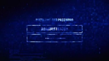 Güvenli olmayan Metin Dijital Gürültü Twitch Glitch Bozulma Efekti Hata Animasyonu.