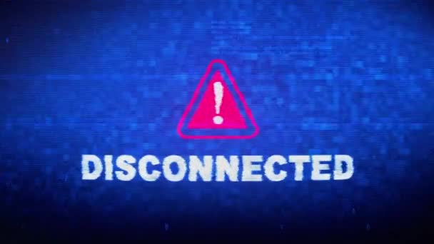 Texte déconnecté Bruit numérique Twitch Glitch Effet de distorsion Erreur Animation .