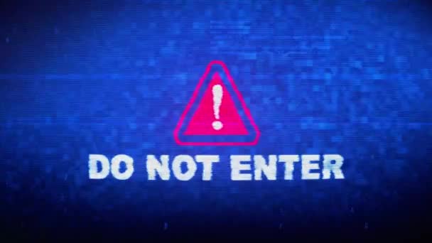 Ne pas entrer de texte Bruit numérique Twitch Glitch Effet de distorsion Erreur Boucle Animation .