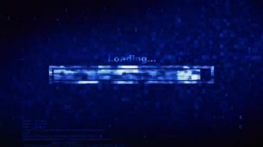 Sistem Güvenli Metin Dijital Gürültü Twitch Glitch Bozulma Efekti Hata Animasyonu.