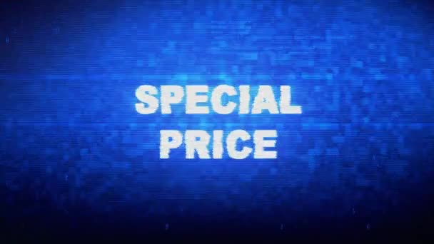 Prix Spécial Texte Bruit Numérique Twitch Glitch Effet de Distorsion Erreur Animation .