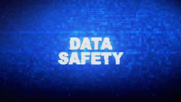 Безопасность данных, Цифровой шум, Ошибка искажения . — стоковое видео