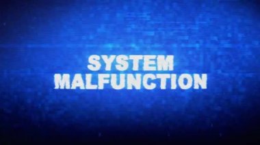 ystem Arızası Metin Dijital Gürültü Tuşu Bozukluğu Hata Animasyonu Efekti.