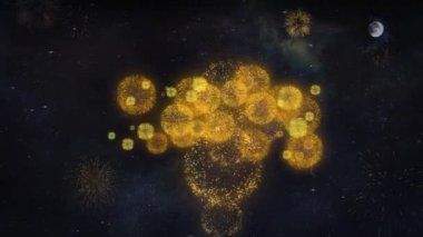 2020 Metin Dilekler Havai Fişek Parçacıkları Tebrik kartı.