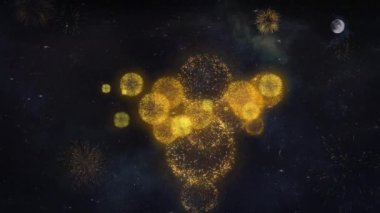 Tebrikler Metin Dilekler Havai Fişek Parçacıkları Tebrik kartı Reveal.