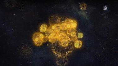 Düşük Fiyat Metin İstekler Havai fişek Parçacıkları Tebrik kartı Reveal.
