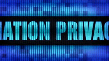 Bilgi Gizlilik Ön Metin Kaydırma Led Duvar Pannel Ekran İşaret Panosu