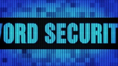 Şifre Güvenlik Ön Metin Kaydırma Led Duvar Pannel Ekran İşaret Panosu