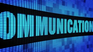Online İletişim Yan Metin Kaydırma Led Duvar Pannel Ekran İşaret Panosu