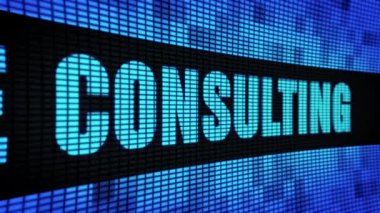 Online Danışmanlık Yan Metin Kaydırma Led Duvar Pannel Ekran İşaret Panosu