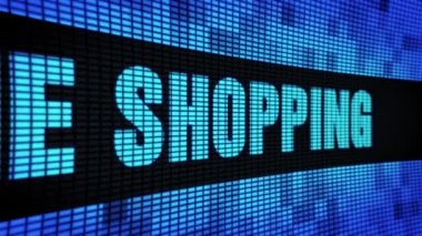 Online alışveriş Yan Metin Kaydırma Led Duvar Pannel Ekran İşaret Panosu