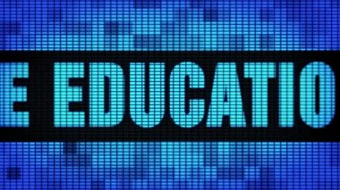 Online Eğitim Ön Metin Kaydırma Led Duvar Pannel Ekran İşaret Panosu