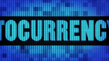 Cryptocurrency Ön Metin Kaydırma Led Duvar Pannel Ekran İşaret Panosu